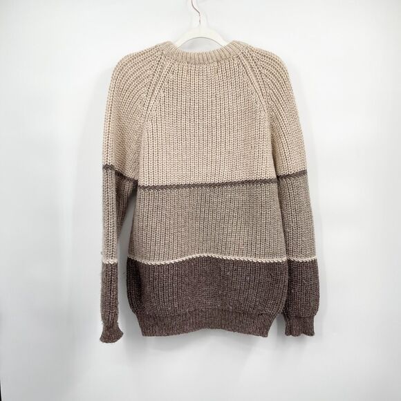 Country‎ Knitwear Ireland Fisherman Sweater Mens M Brown Hand Knit 100% Wool - Picture 6 of 10
